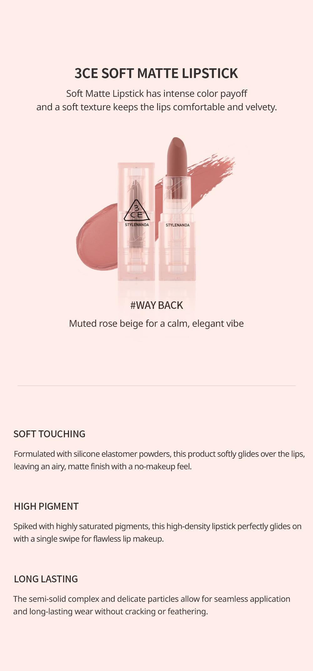 SOFT MATTE LIPSTICK #WAY BACK