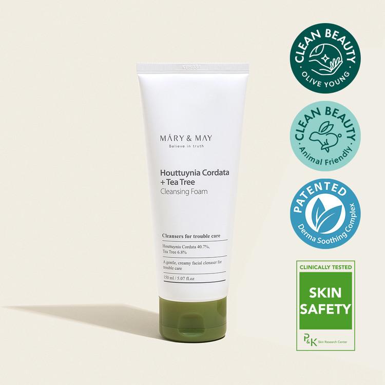 [Mary&May] Houttuynia Cordata + Teebaum Reinigungs-Schaum - 150ml