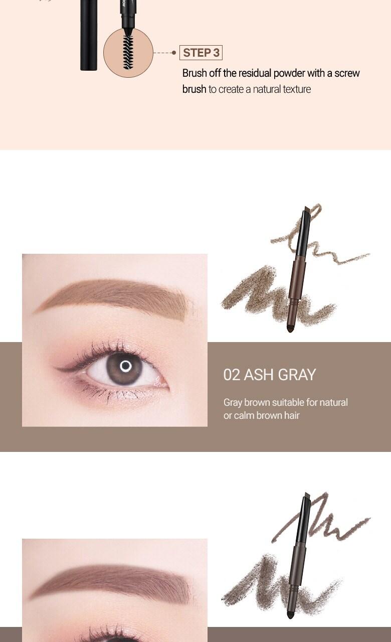 Powder Jet Dual Brow 0.75g - #09 Gray Brown