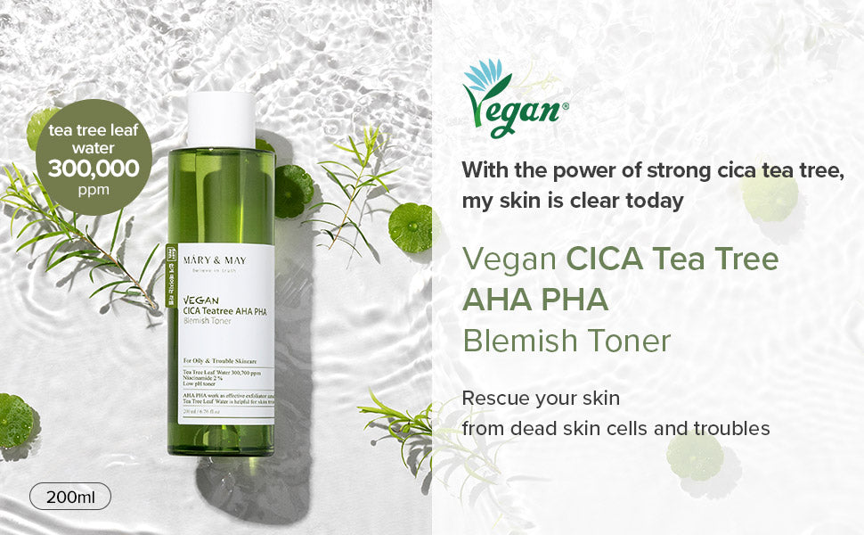 CICA Tea Tree AHA Blemish Toner + Blackberry Complex Cream Essence (promotion)