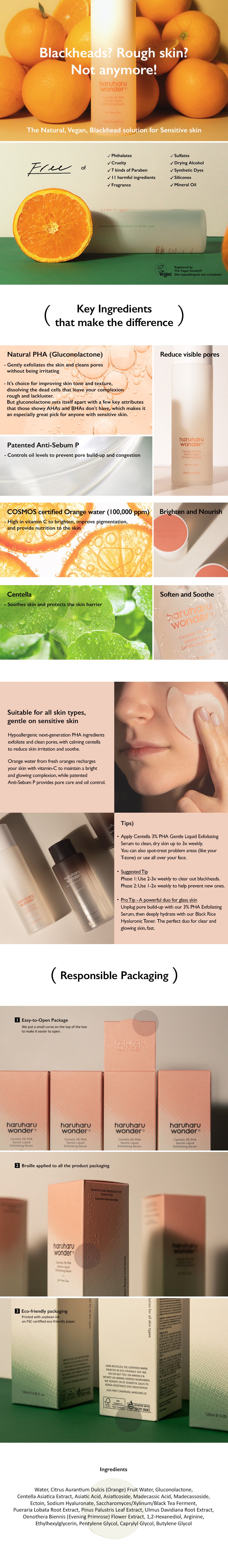 Centella 3% PHA Gentle Liquid Exfoliating Serum 120ml