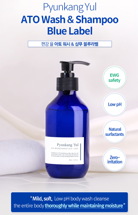 ATO Wash & Shampoo Blue Label 350ml