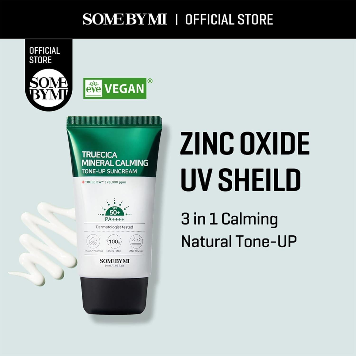 Truecica Mineral Calming Tone-Up Suncream 50ml