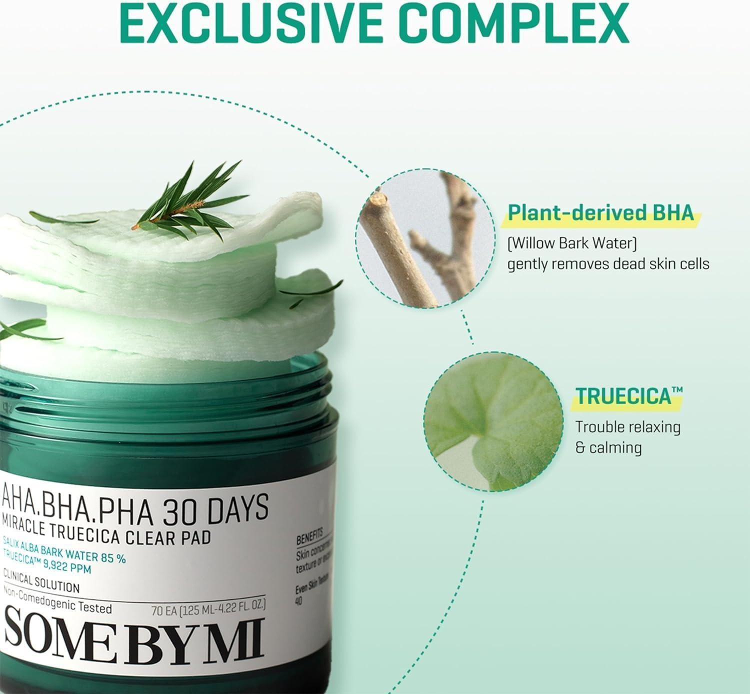 AHA BHA PHA 30 Days Miracle Truecica Clear Pad 70ea