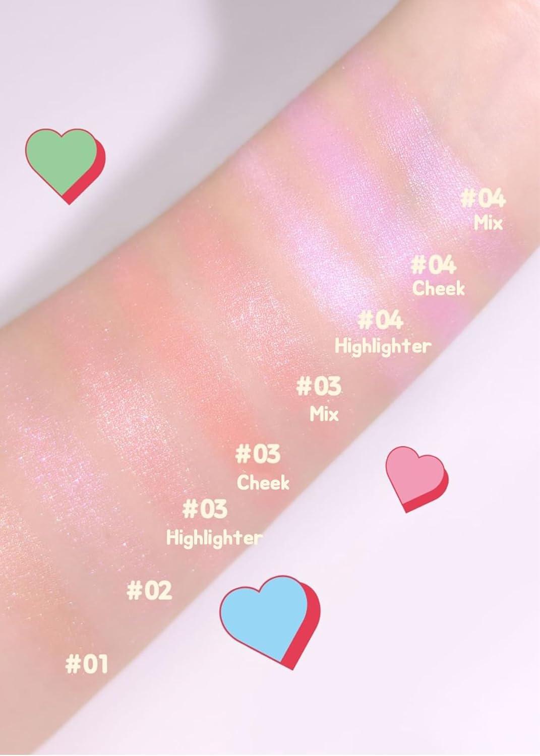 Milk Bling Heartlighter 01 Peach Heart
