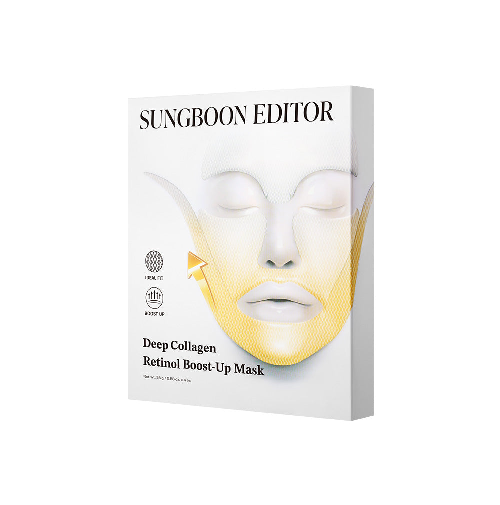 [SUNGBOON EDITOR] Set de Mascarillas Tensoras de Retinol y Colágeno Profundo Boost Up 4 unidades