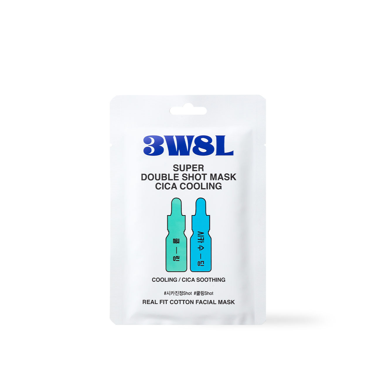 [3W8L] Mascarilla Súper Doble Disparo Cica Refrescante 27ml