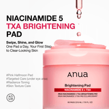 [Anua] Niacinamide 5 Txa Brightening Pad 210ml 60ea