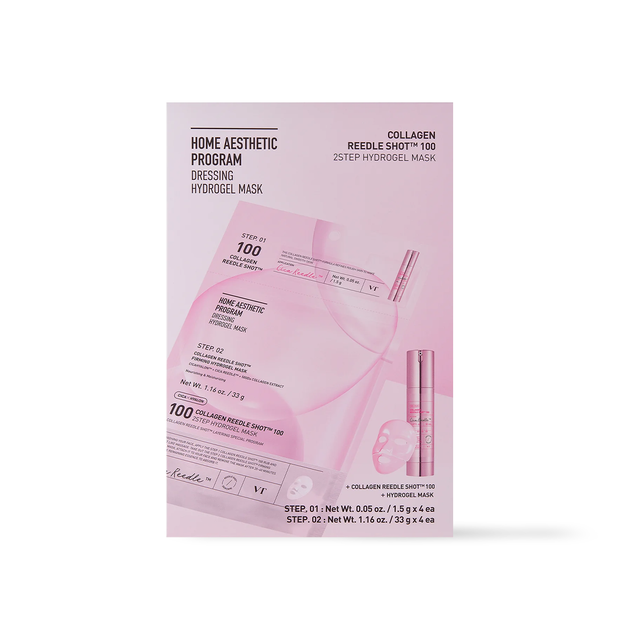 COLLAGEN Reedle Shot 100 2STEP Hydrogel Mask - 2type