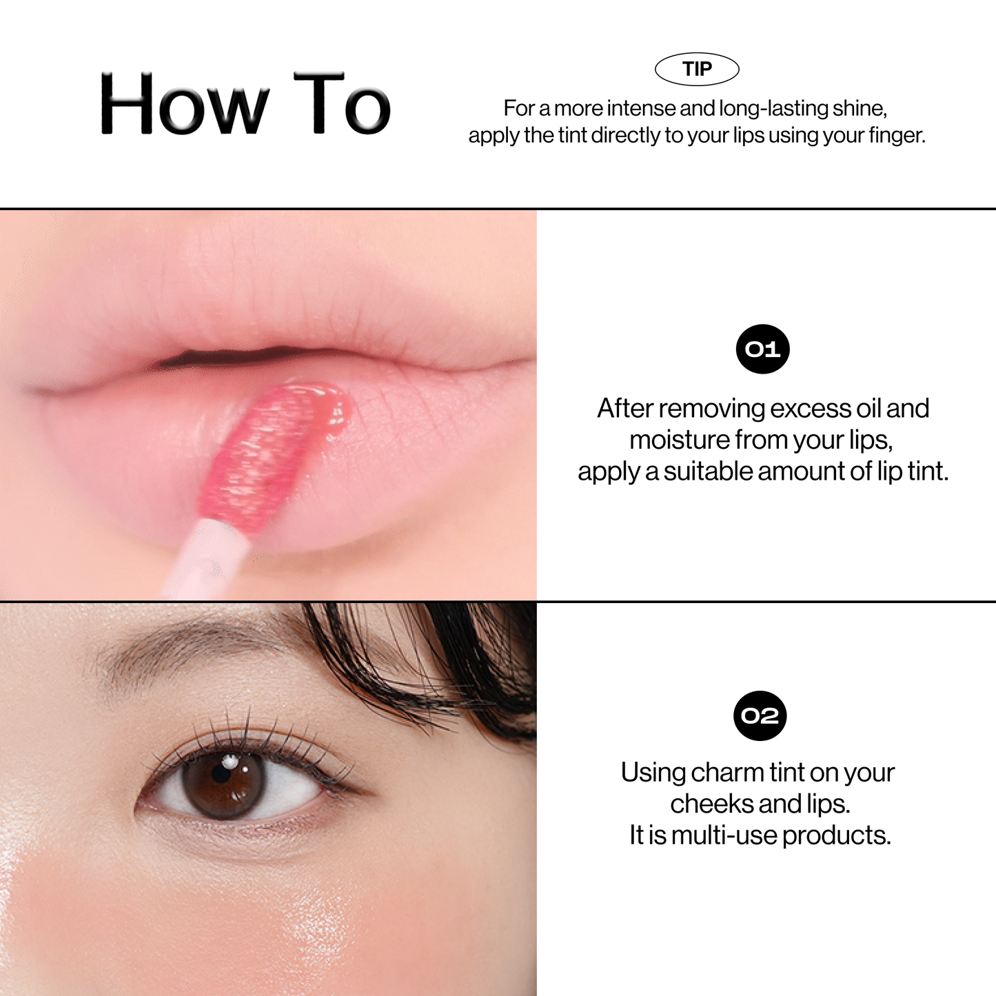 CHARM TINT Glossy Gel Line - 10 Colors
