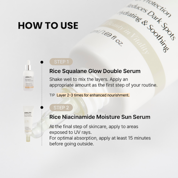Rice Squalane Moisture Sun Serum 50ml