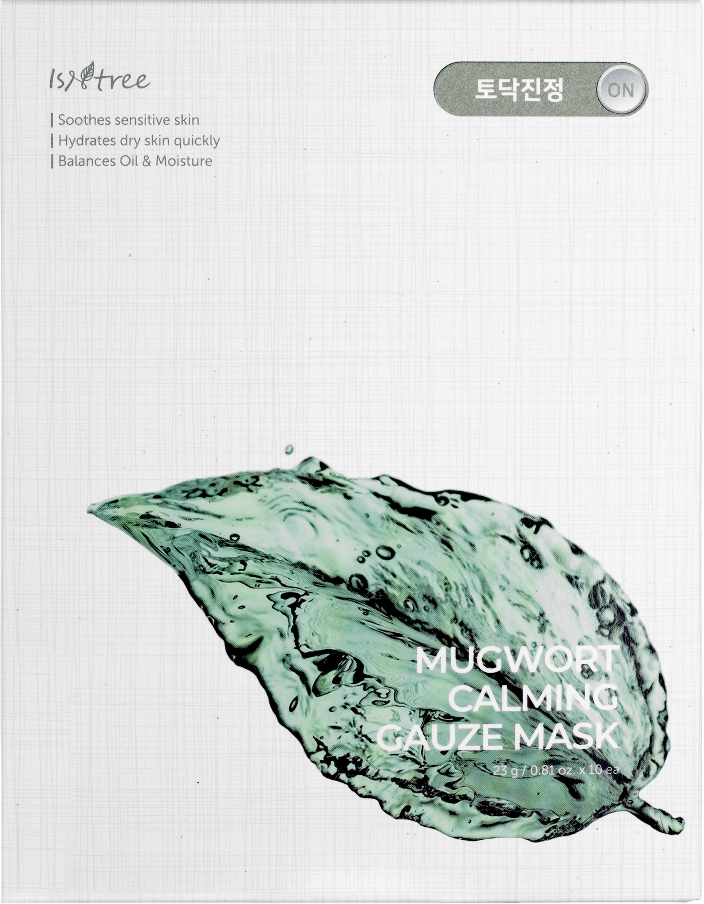 [Isntree] Mugwort Calming Gauze Mask 23g*10ea