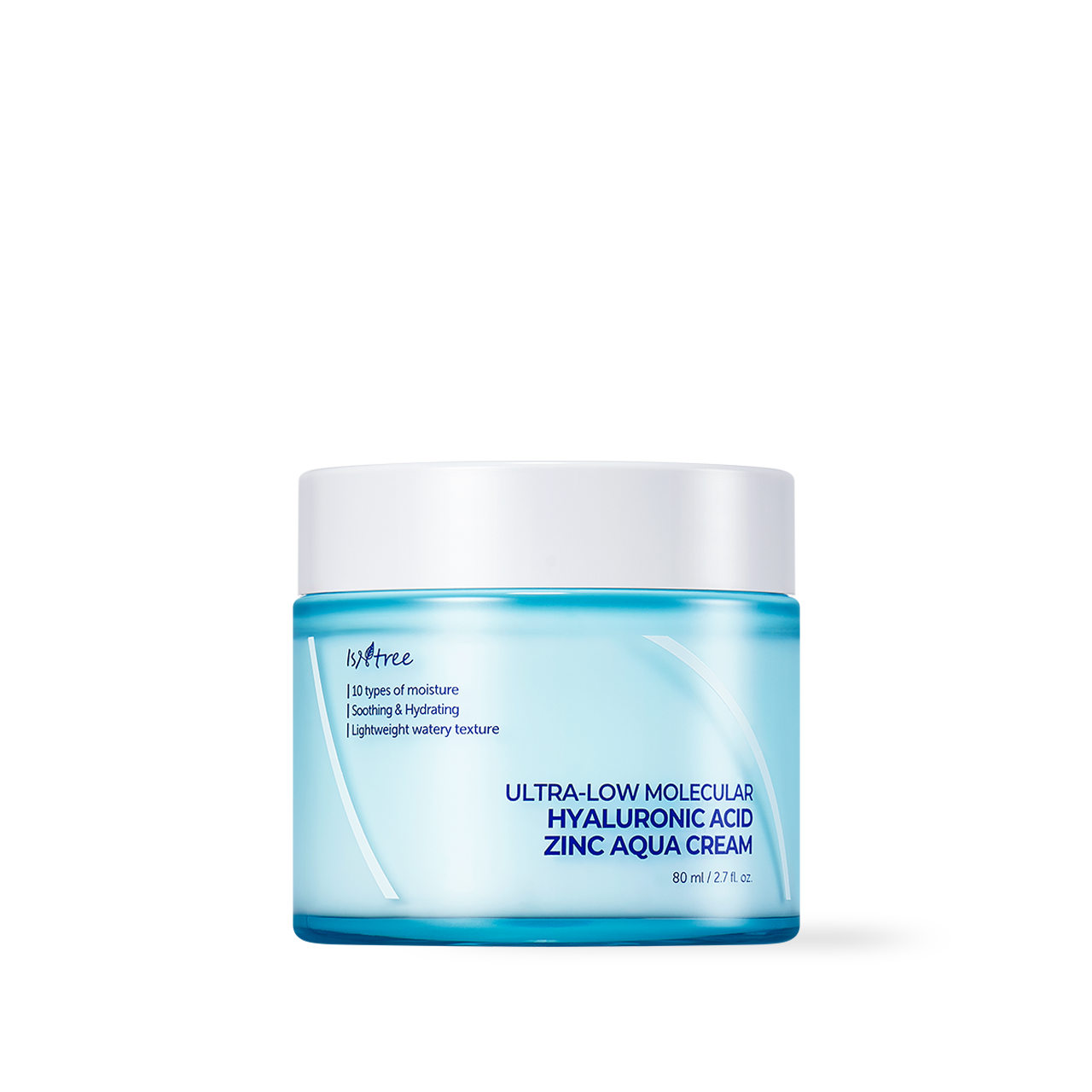[Isntree] Crema Aqua con Ácido Hialurónico de Zinc de Ultra Bajo Peso Molecular 80ml