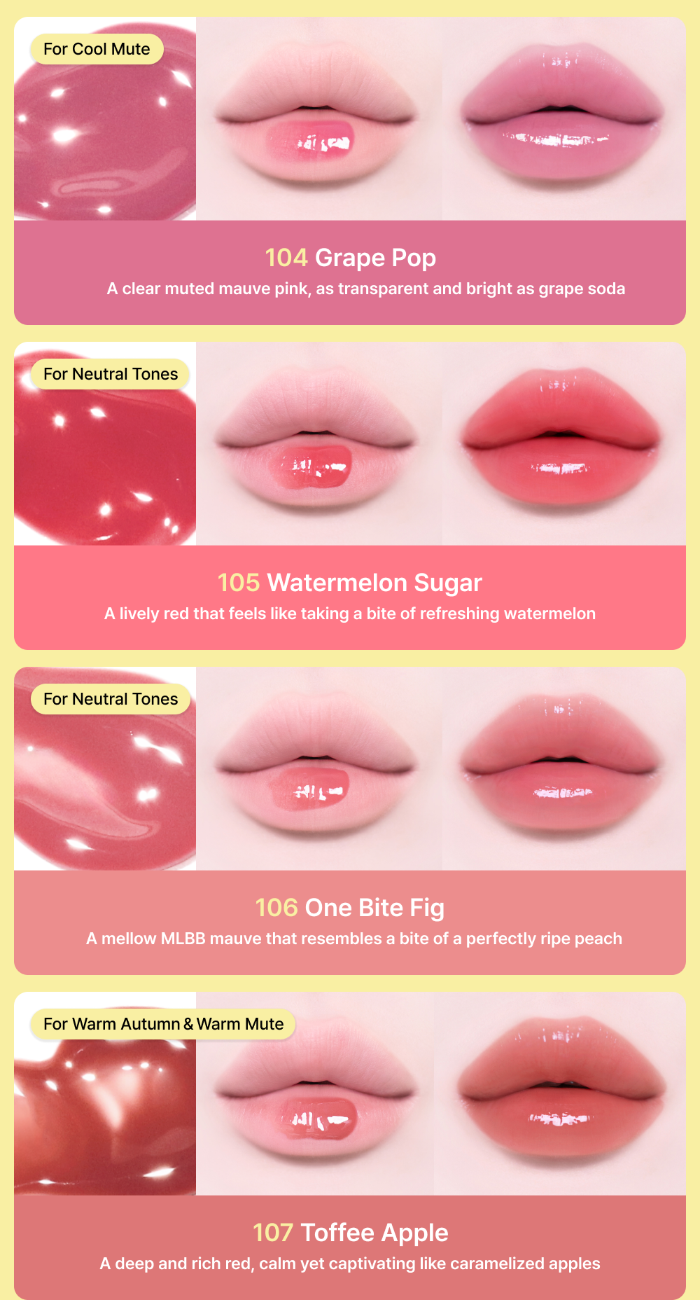 Glowit Sorbet Tint 4.5ml - 12 Colors