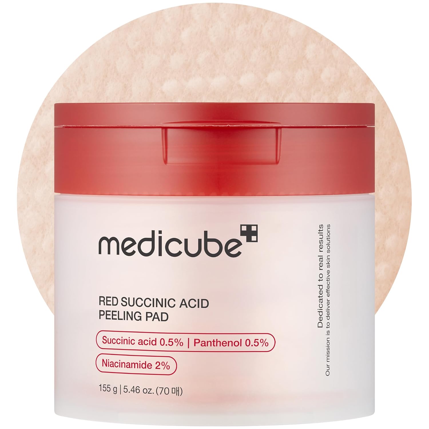 Red Succinic Acid Peeling Pads 70pcs