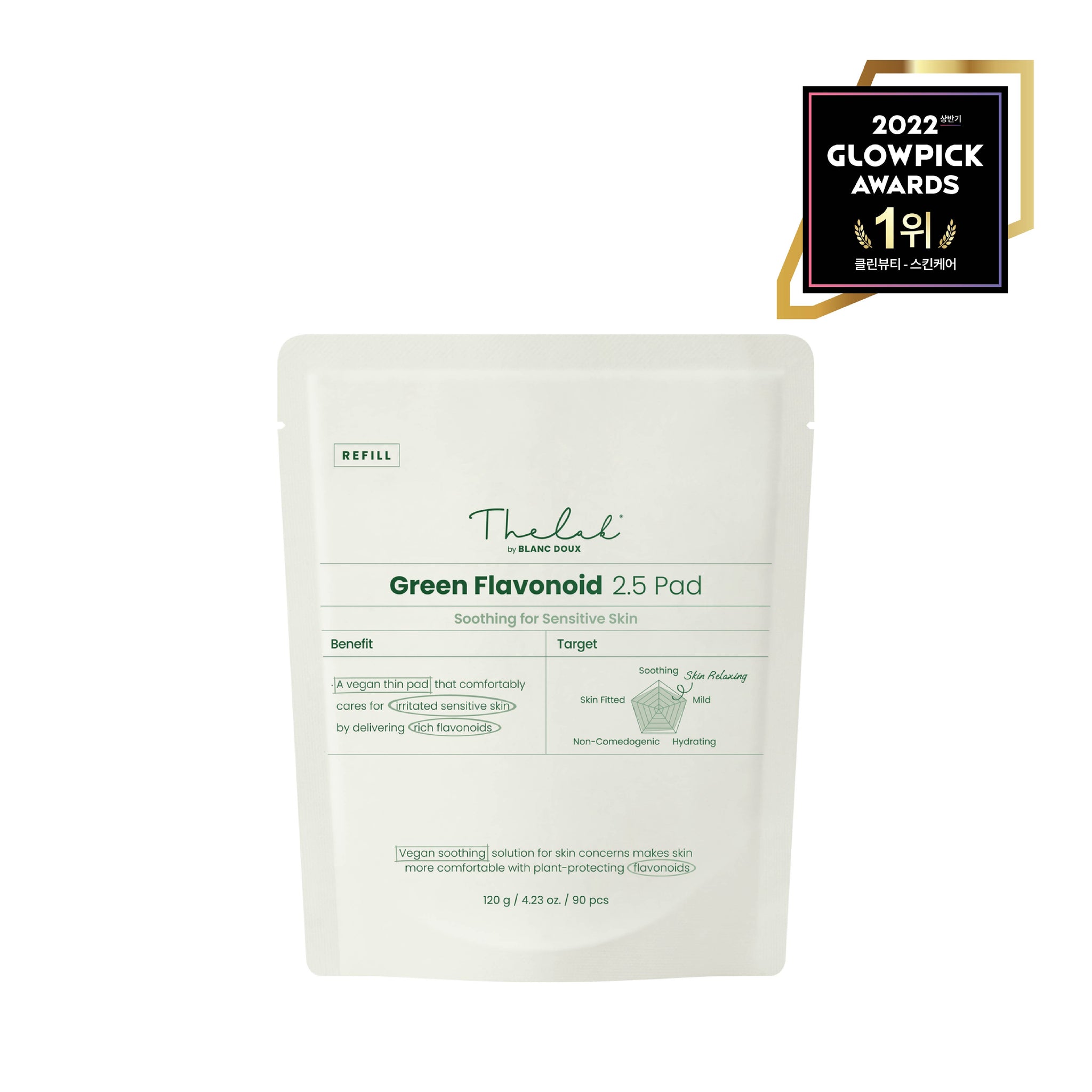 [THE LAB By BLANC DOUX] Green Flavonoid™ 2.5 Pad 120g (90 Stk.) NACHFÜLLPACKUNG