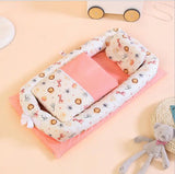 Foldable Portable Crib with Bionic Infant Mattress