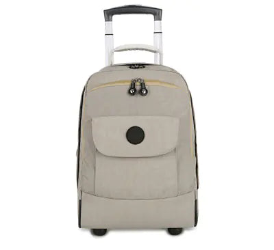 17-Inch Waterproof Rolling Backpack for Students and Travel