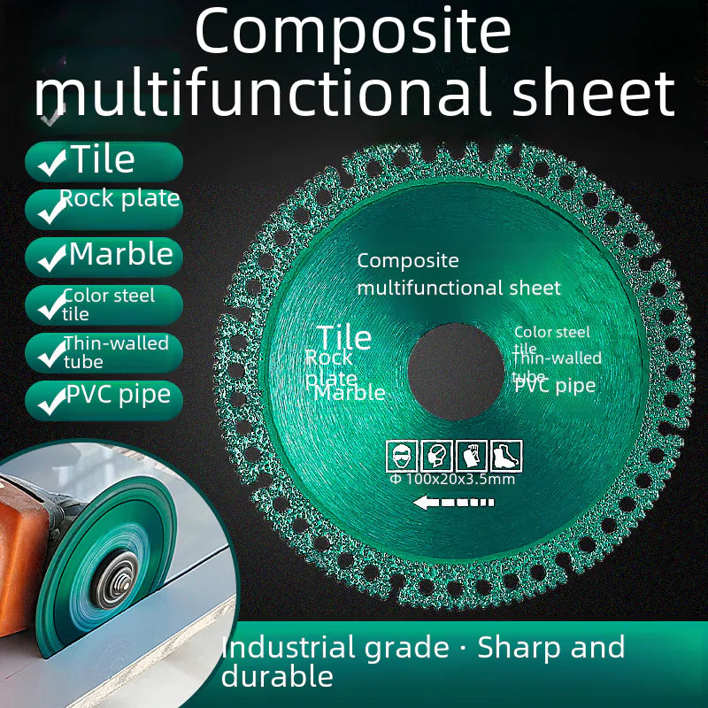 Multi-Functional Cutting Disc for Tiles and Metal