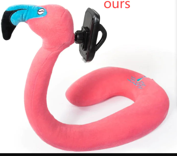 Multifunctional U-Shaped Pillow with Phone Stand