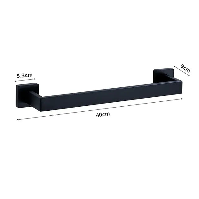 Wall-Mounted Stainless Steel Bathroom Hardware Set