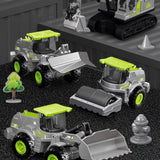Imitation Alloy Inertia Engineering Vehicle Toy Excavator