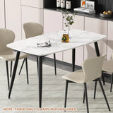 VFF Modern Kitchen Dining Table With MDF Tabletop And Sturdy Metal Frame